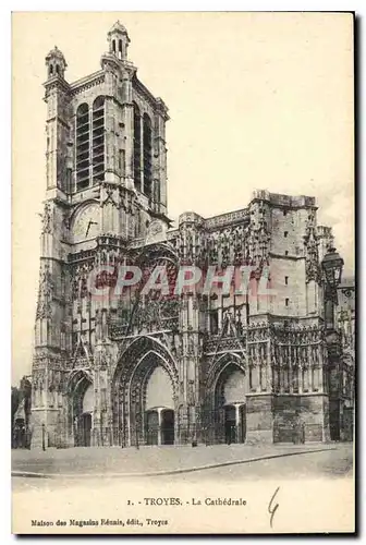 Cartes postales Troyes la Cathedrale