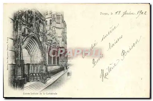 Cartes postales Troyes Entree Laterale de la Cathedrale