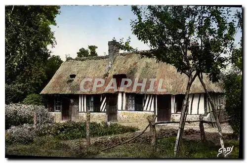 Ansichtskarte AK La Normandie Pommiers en Fleurs Vieille Maison Normande