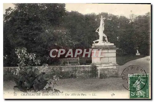 Ansichtskarte AK Chateau de Compiegne Un Allee du Parc