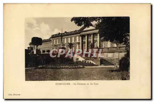 Ansichtskarte AK Compiegne le Chateau vu du Parc