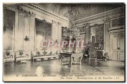 Cartes postales Compiegne le Chateau Salon des familles