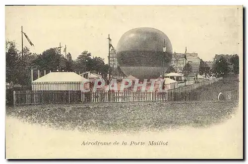 REPRO Aerodrome de la Porte Maillot Zeppelin Dirigeable