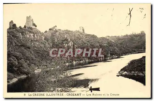 Ansichtskarte AK La Creuse Illustree Crozant les Ruines et la Creuse