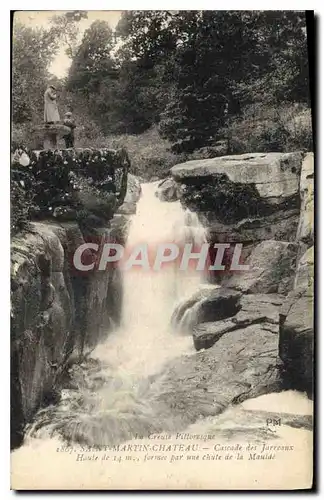 Cartes postales La Creuse Pittoresque Saint Martin Chateau Cascade des Jarreaux