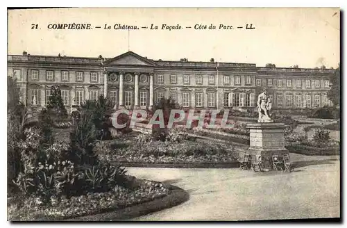 Ansichtskarte AK Compiegne le Chateau la facade Cote du Parc