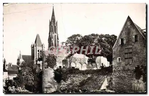 Cartes postales Senlis Oise la Cathedrale et les Ruines du Chateau