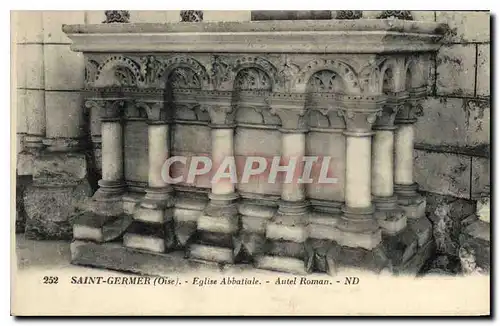 Cartes postales Saint Germer Oise Eglise Abbatiale Autel Roman