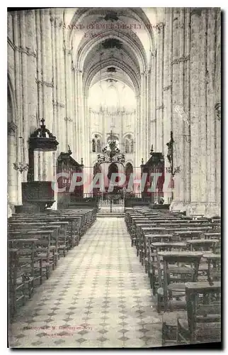 Cartes postales Saint Germer de Fly Oise l'Abbaye Nef