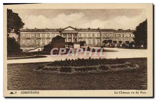 Cartes postales Compiegne le Chateau vu du Parc