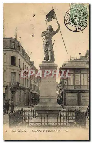 Cartes postales Compiegne la Statue de Jeanne d'Arc