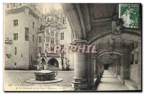Cartes postales Pierrefonds Le Chateau Vue interieur de la Colonnade de la Cour d'Honneur