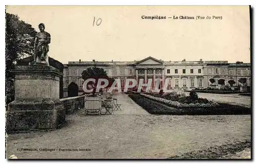 Ansichtskarte AK Compiegne Le Chateau vue du Parc