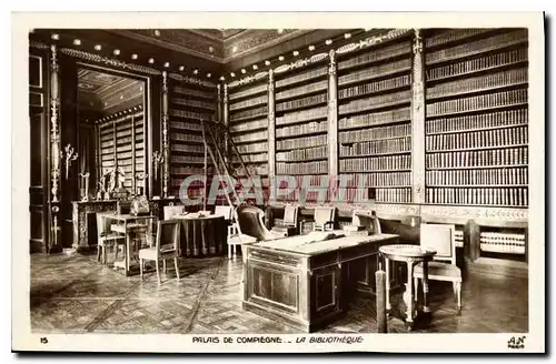 Ansichtskarte AK Palais de Compiegne La Bibliotheque