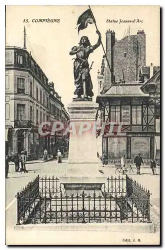 Cartes postales Compiegne Statue Jeanne d'Arc