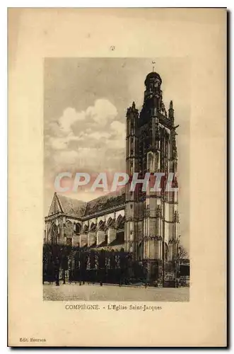 Ansichtskarte AK Compiegne L'Eglise Saint Jacques