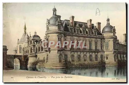 Cartes postales Chateau de Chantilly Vue prise du Parterre