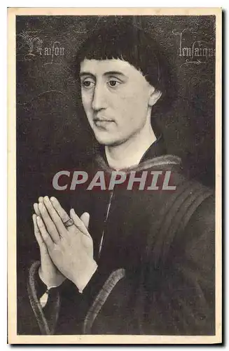 Ansichtskarte AK Roger de le Pasture dit Van Der Weyden 1399 1464 Portrait de Laurent Froimont Musee de Bruxelles