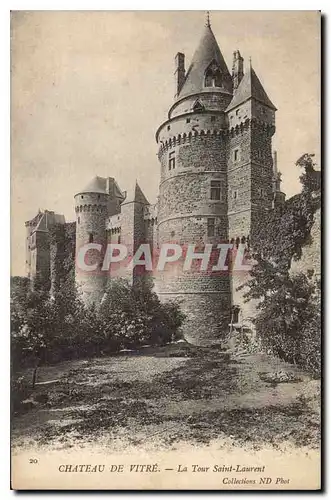 Cartes postales Chateau de Vitre la Tour Saint Laurent