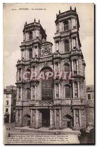 Cartes postales Rennes La Cathedrale