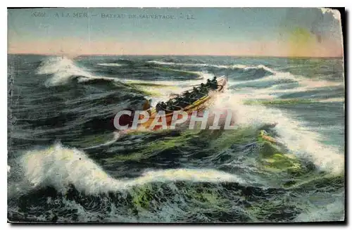 Cartes postales A la Mer Bateau de Sauvetage