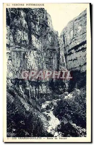 Cartes postales Le Vercors Pittoresque les grands Goulets Route du Vercors