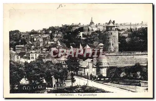 Cartes postales Fougeres Vue panoramique