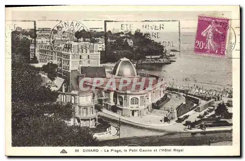 Ansichtskarte AK Dinard La Plage le Petit Casino et l'Hotel Royal