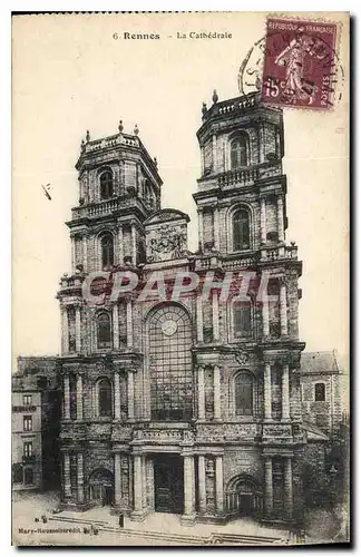 Cartes postales Rennes La Cathedrale