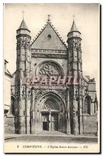 Ansichtskarte AK Compiegne L'Eglise Saint Antoine