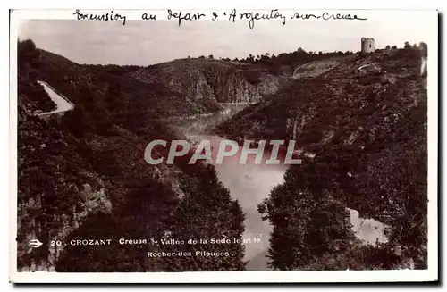 Cartes postales Crozant Creuse Vallee dela Sedelle et le Rocher des Fileuses