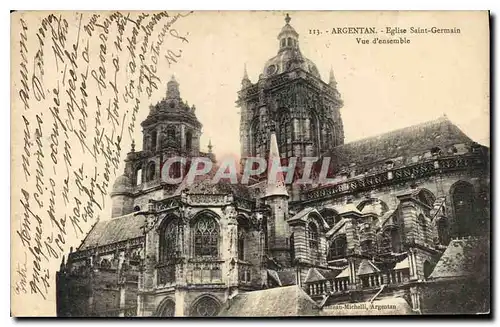 Ansichtskarte AK Argentan Eglise Saint Germain Vue d'ensemble