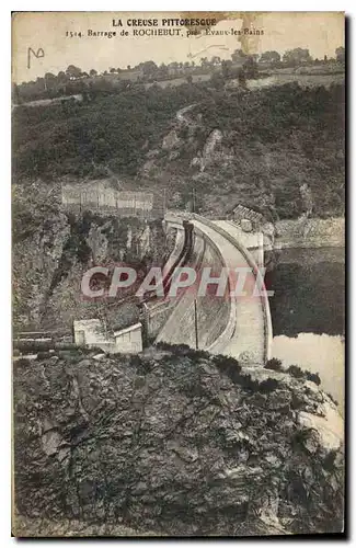 Ansichtskarte AK La Creuse Pittoresque Barrage de Rochebut pres Evaux les Bains