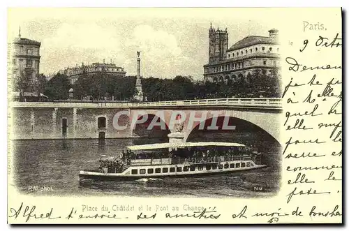 REPRO Paris Place du Chatelet et le Pont au Change