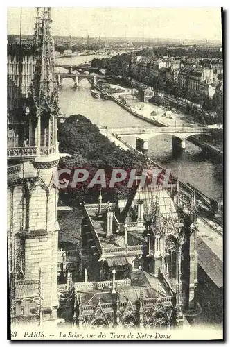 REPRO Paris La Seine vue des Tours de Notre Dame