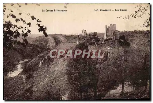 Ansichtskarte AK La Creuse Pittoresque Crozant Les Ruines