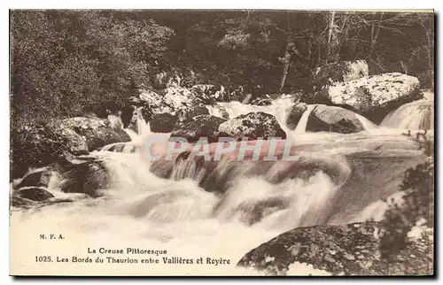 Cartes postales La Creuse Pittoresque Les Bords du Thaurion entre Vallieres et Royere