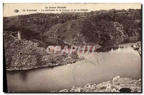 Cartes postales La Creuse Illustree Crozant Le confluent de la Creuse et de la Sedelle