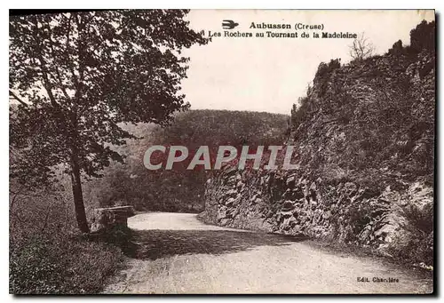 Ansichtskarte AK Aubusson Creuse Les Rochers au Tournant de la Madeleine