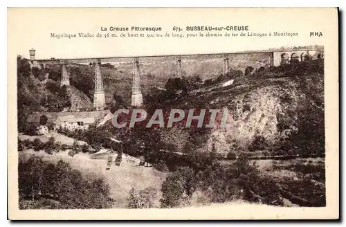 Cartes postales La Creuse Pittoresque Busseau sur Creuse