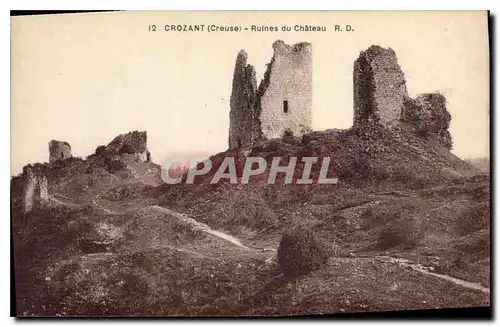 Cartes postales Crozant Creause Ruines du Chateau
