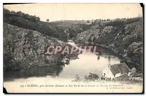 Cartes postales Glenic pres Gueret Creuse les BOrds de la Creuse au Moulin du Chatelard
