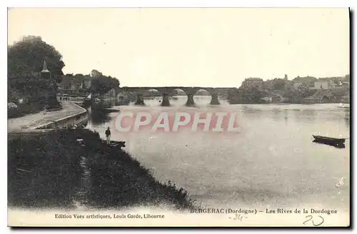 Ansichtskarte AK Bergerac Dordogne Les Rives de la Dordogne