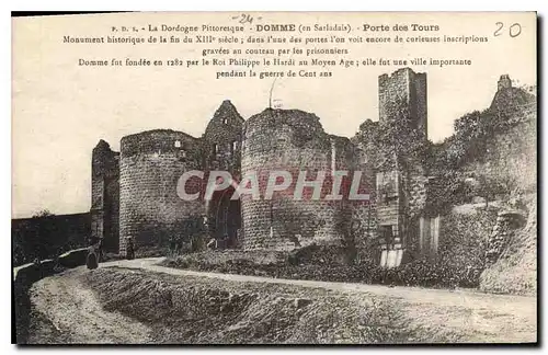 Ansichtskarte AK La Dordogne Pittoresque Domme Porte des Tours