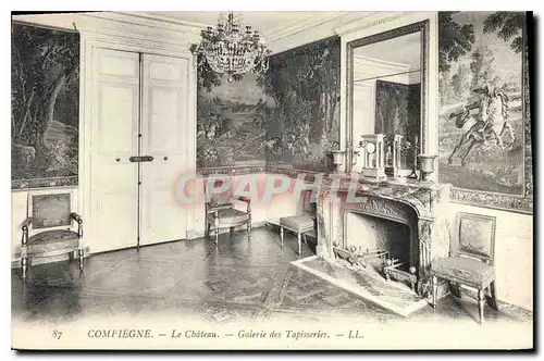 Cartes postales Compiegne Le Chateau Galerie des Tapisseries