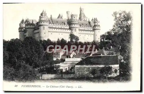 Ansichtskarte AK Pierrefonds Le Chateau Cote Ouest