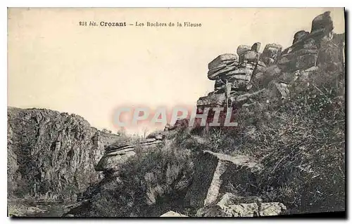 Cartes postales Crozant Les Rochers de la Fileuse