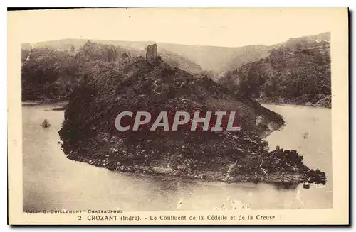 Cartes postales Crozant Indre Le Confluent de la Cedelle et de la Creuse