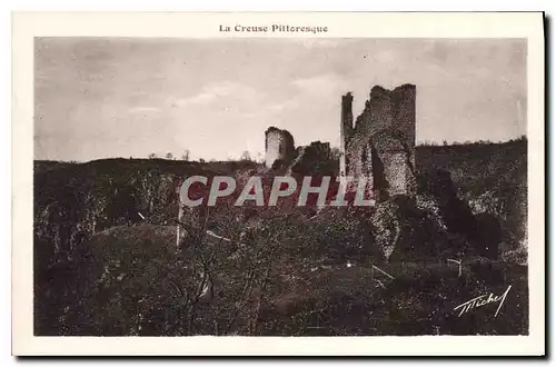 Ansichtskarte AK La Creuse Pittoresque vue d'ensemble des Ruines de Crozant