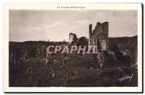 Cartes postales La Creuse Pittoresque vue d'ensemble des Ruines de Crozant